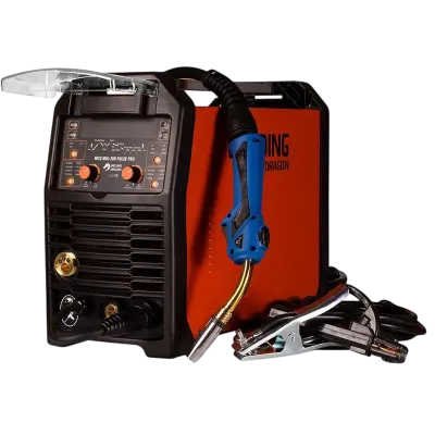 Зварювальний напівавтомат інверторний Welding Dragon MCU MIG-200 PULSE PRO MIG/MAG/MMA/TIG 10-200А